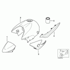 R1150R (R28) Painted parts 764 titansilber