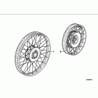 R100GS (47E1) Spoke wheel