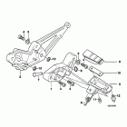 K1200RS 02-04 (K41) Передние подножки