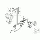 K1200RS 02-04 (K41) Brake line, integral abs, rear