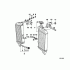 K1200RS 02-04 (K41) Mounting parts f radiator