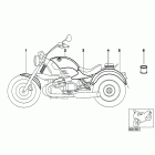 R1200C I 01-03 (59C3) Painted parts 801 elfenbein / peach