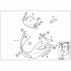 K1200RS 02-04 (K41) Panel upper section with key primer