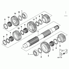 R1200C I 01-03 (59C3) Вторичный вал