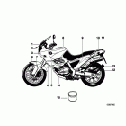 F650 (E169) Painted parts 695 flammrot