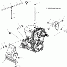 SPORTSMAN 700 - A04CH68AC Крепление КПП