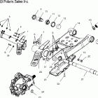 MAGNUM 330 4X4 - A04CD32AA Swing arm / rear / gearcase mounting