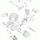 SPORTSMAN 6X6 - A04CL50AA Крепление двигателя