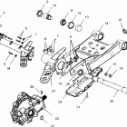 MAGNUM 330 2X4 - A04CB32AA Swing arm / rear / gearcase mounting