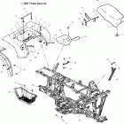 SPORTSMAN 600 - A04CH59AF Заднее крыло и сиденье