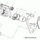 SCRAMBLER 500 4X4 - A04BG50AA Передний тормоз