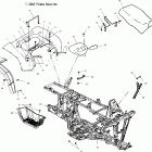 SPORTSMAN 600 - A04CH59AK Заднее крыло и сиденье