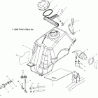 SPORTSMAN 6X6 - A04CL50AA Топливный бак