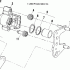 MAGNUM 330 2X4 - A04CB32AA Передний тормоз