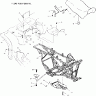 MAGNUM 330 2X4 - A04CB32AA Заднее крыло и сиденье