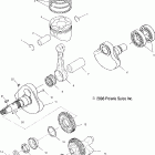 SPORTSMAN 400 - A04CH42AQ Коленвал и поршни