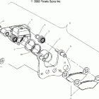 ATP 500 4X4 - A04JD50AA Передний суппорт