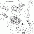 SPORTSMAN 700 - A04CH68AK Воздушный фильтр