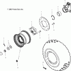SPORTSMAN 600 - A04CH59AK Колесо заднее
