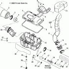 SPORTSMAN 600 - A04CH59AK Воздушный фильтр