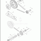 FLTRX 1KHC ROAD GLIDE (2022) BELT, CHAIN AND SPROCKETS