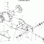 ATP 500 4X4 - A04JD50AA Swing arm / rear axle mounting