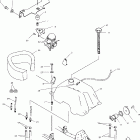 ATP 330 4X4 - A04JD32AA Fuel tank and carburetor mounting