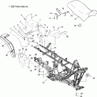 SPORTSMAN 400 - A04CH42AQ Заднее крыло и сиденье
