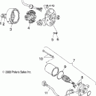 SPORTSMAN 90 - A04FA09CA Generator / starting motor