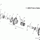 ATP 500 4X4 - A04JD50AA Передний редуктор