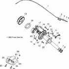 SPORTSMAN 90 - A04FA09CA Задний тормоз