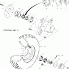 SPORTSMAN 6X6 - A04CL50AA Переднее колесо