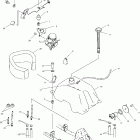 ATP 500 4X4 - A04JD50AA Fuel tank and carburetor mounting