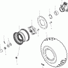 SPORTSMAN 700 - A04CH68AC Колесо заднее