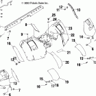 ATP 500 4X4 - A04JD50AA Заднее крыло