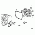 R100RT 88-95 (2478) Gearbox cover,gasket and various bolts