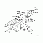 R100GS PD (47E1) Fuel tank mounting parts pd