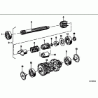 R100GS (47E1) Drive shaft and intermediate shaft