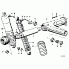 K100 (K589) Rear wheel fork mounting parts