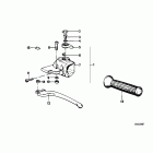 R100GS (47E1) Рукоятка руля с лева