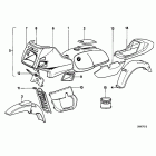 R100RT 88-95 (2478) Painted parts 527 mystikrot
