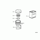 K75C (K569) Fluid container rear