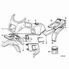 K100 (K589) Painted parts 653 toskanagruen