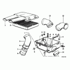 R100GS (47E1) Air cleaner housing