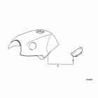 K100 (K589) Fuel tank / knee padding