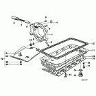R100GS (47E1) Bearing cover / oil pan / aggregate guard