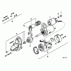 R100GS (47E1) Starter single parts  /  d6ra15