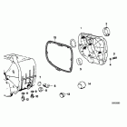 R100GS (47E1) Gearbox cover,gasket and various bolts