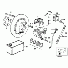 R100GS 91-95 (47E2) Тормоза переднее колесо