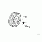 R100GS (47E1) Wheel hub rear